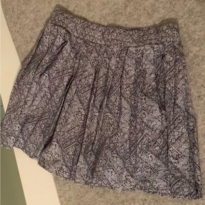NWOT American Eagle Paisley Print Pleated Skirt Lined
